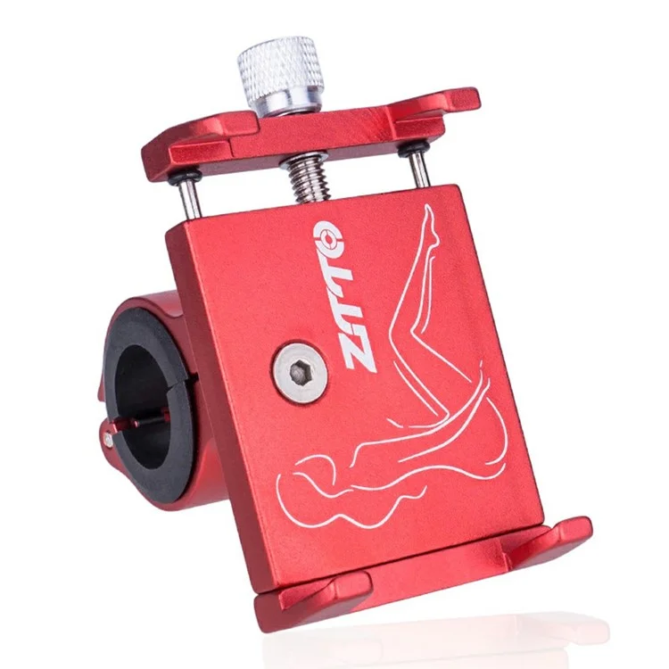 ZTTO Z91 MTB Bike Phone Holder Aluminum Alloy Bicycle Handlebar Mount Cellphone Bracket - Red