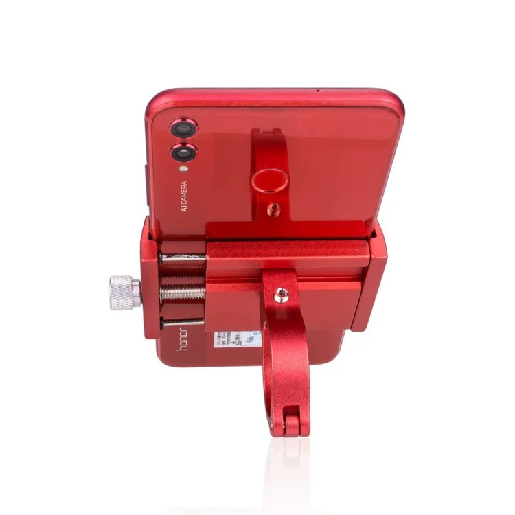 ZTTO Z91 MTB Bike Phone Holder Aluminum Alloy Bicycle Handlebar Mount Cellphone Bracket - Red