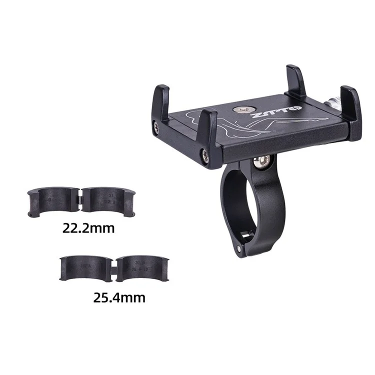 ZTTO Z91 MTB Bike Phone Holder Aluminum Alloy Bicycle Handlebar Mount Cellphone Bracket - Red