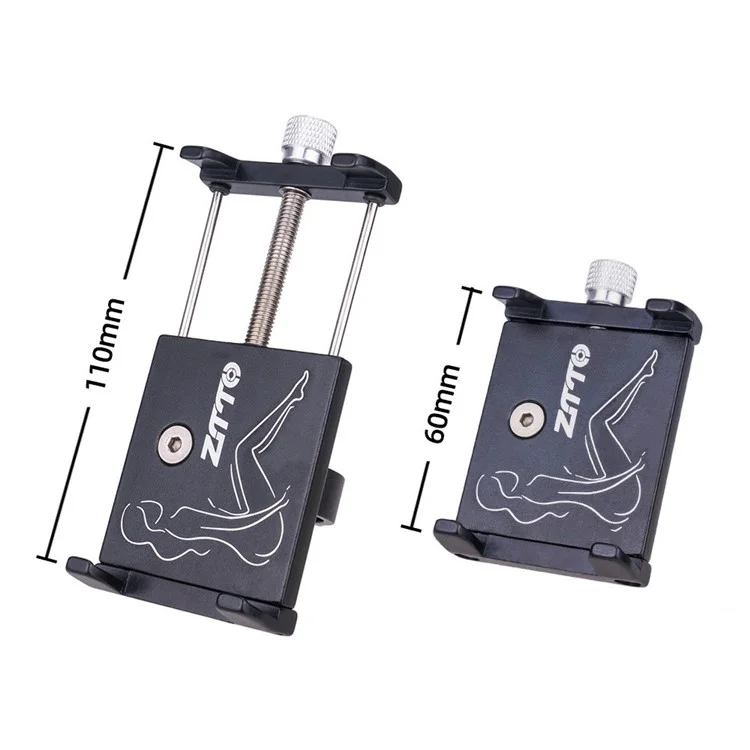 ZTTO Z91 MTB Bike Phone Holder Aluminum Alloy Bicycle Handlebar Mount Cellphone Bracket - Red