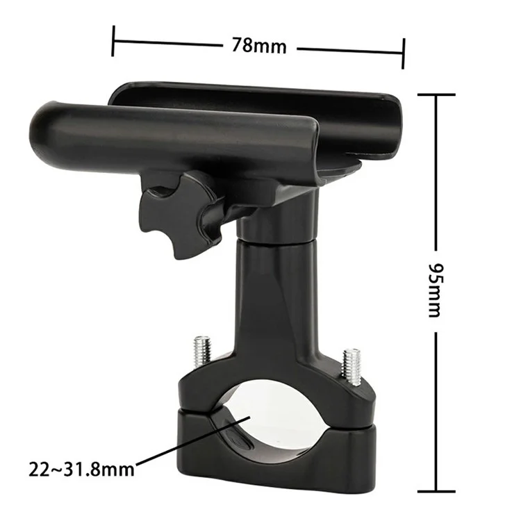 ZTTO Z85 Aluminum Alloy Bike Phone Holder Anti-Drop Fixed Phone Mount For 60-100mm Phone