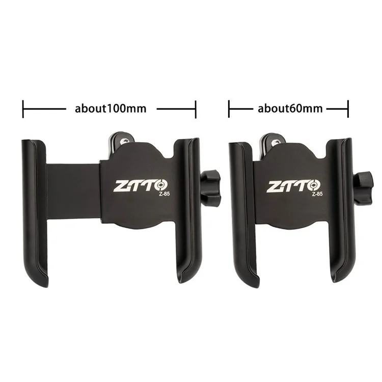 ZTTO Z85 Aluminum Alloy Bike Phone Holder Anti-Drop Fixed Phone Mount For 60-100mm Phone