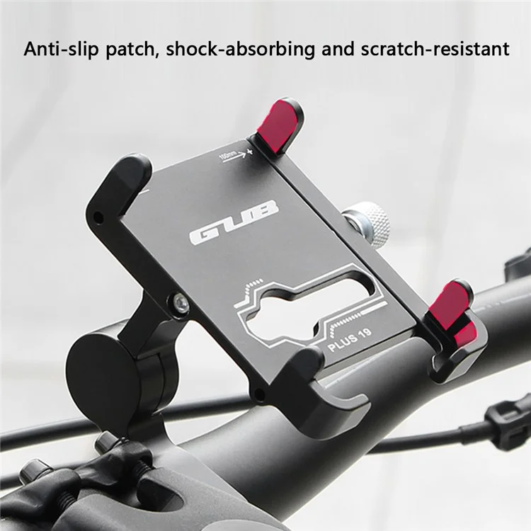 GUB PLUS 19 Adjustable Angle Aluminum Alloy Bicycle Handlebar Mount Phone Holder