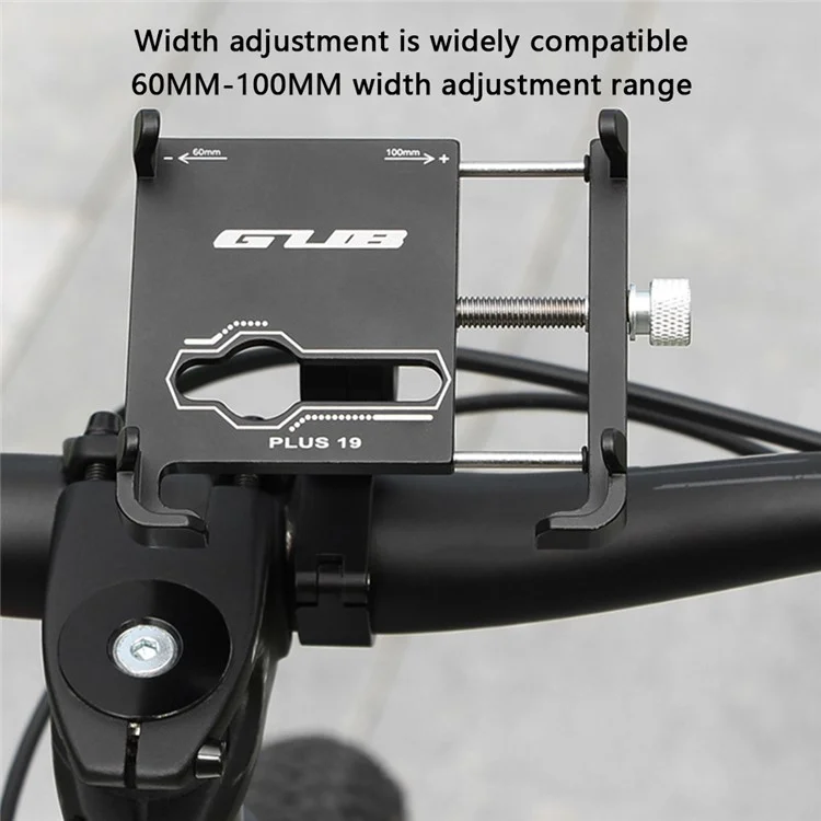 GUB PLUS 19 Adjustable Angle Aluminum Alloy Bicycle Handlebar Mount Phone Holder