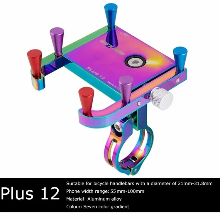 GUB Plus 12 Bicycle Phone Holder Colorful Electroplated Aluminum Alloy Bike Handlebar Phone Bracket