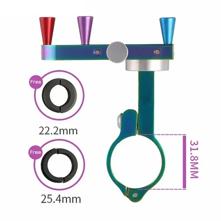 GUB Plus 12 Bicycle Phone Holder Colorful Electroplated Aluminum Alloy Bike Handlebar Phone Bracket