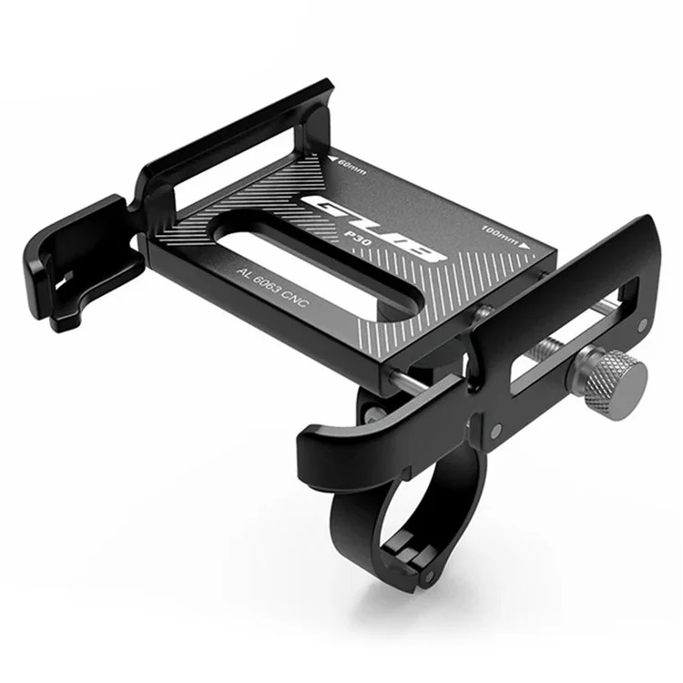 GUB P30 Aluminium-Legierungs-Telefonhalter Fahrrad Handyhalterung Fahrrad-Halterung - Schwarz
