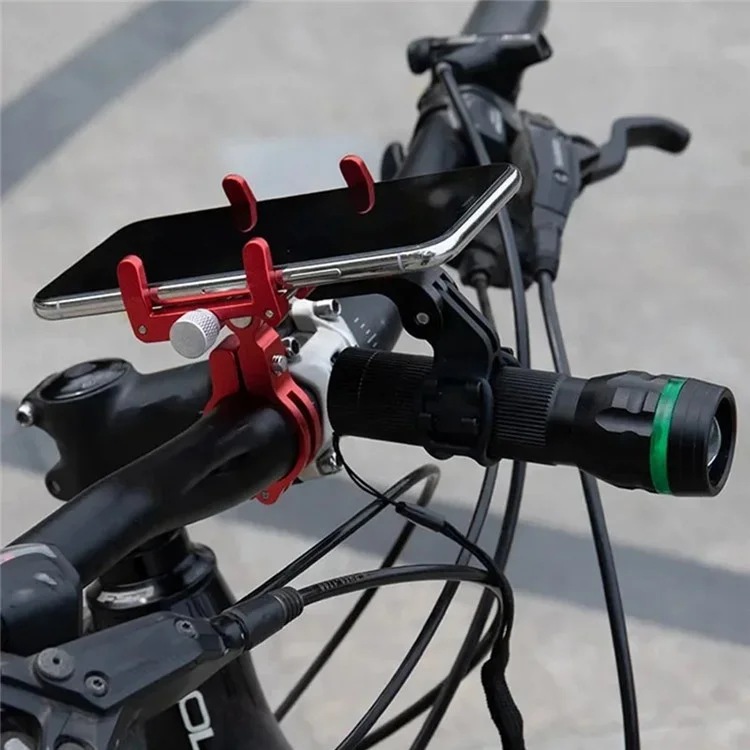 GUB G-89 Suporte de Bicicleta Elétrica para Celular, Liga de Alumínio - Vermelho