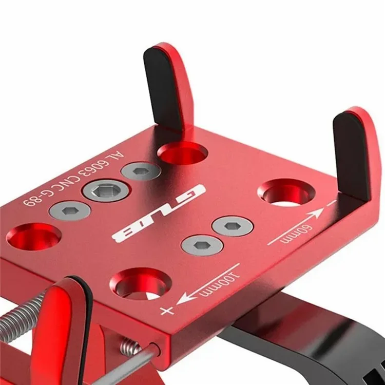 GUB G-89 Suporte de Bicicleta Elétrica para Celular, Liga de Alumínio - Vermelho