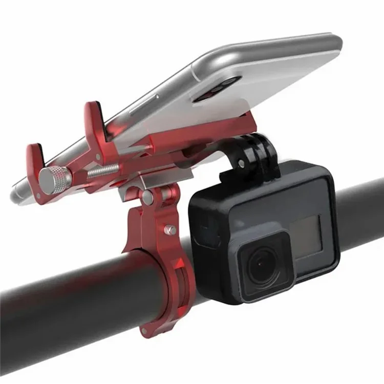 GUB G-89 Suporte de Bicicleta Elétrica para Celular, Liga de Alumínio - Vermelho