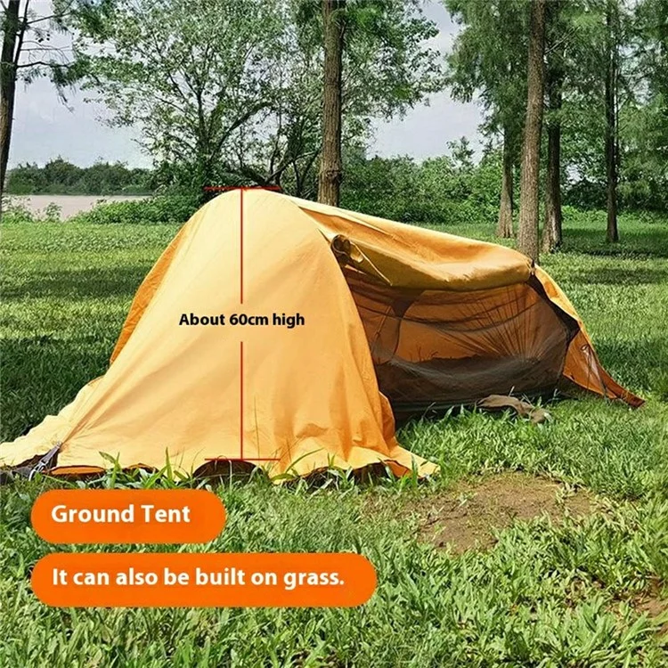 TRAVELER Camping Hammock 270 x140cm Double Hammock Tent with Net for Outdoor Hiking Travel - Blue