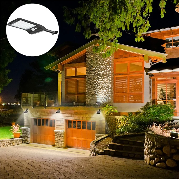36 LED Motion Sensor Solar Wall Light Outdoor Waterproof Courtyard Garden Night Lamp