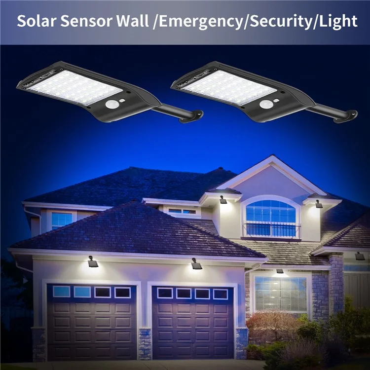 36 LED Motion Sensor Solar Wall Light Outdoor Waterproof Courtyard Garden Night Lamp