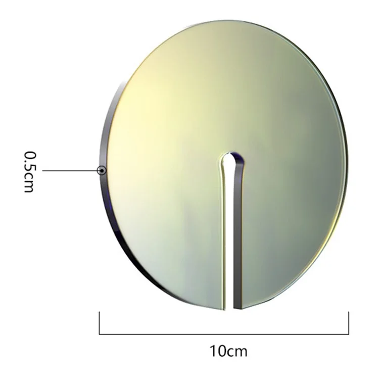 10cm Round Thicken Acrylic Coaster Pad Kitchen Dining Table Anti-scalding Water Tea Coffee Cup Mat - Colorful