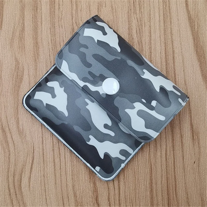 Portable Reusable Ashtray Pocket Outdoor Smoking Cigarette Ash Bag Fireproof Pouch - Snowfield / Camouflage