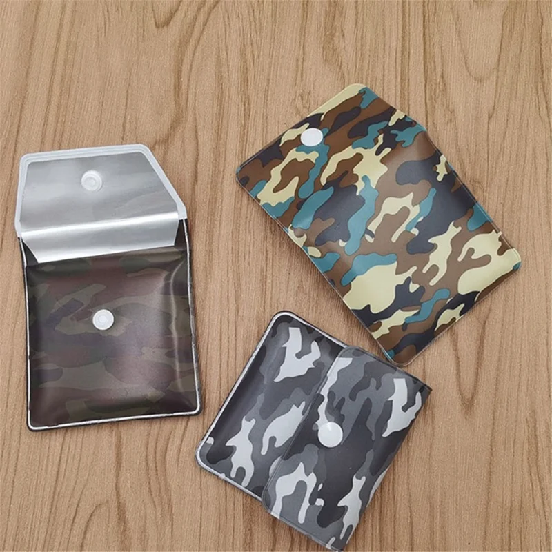 Portable Reusable Ashtray Pocket Outdoor Smoking Cigarette Ash Bag Fireproof Pouch - Snowfield / Camouflage