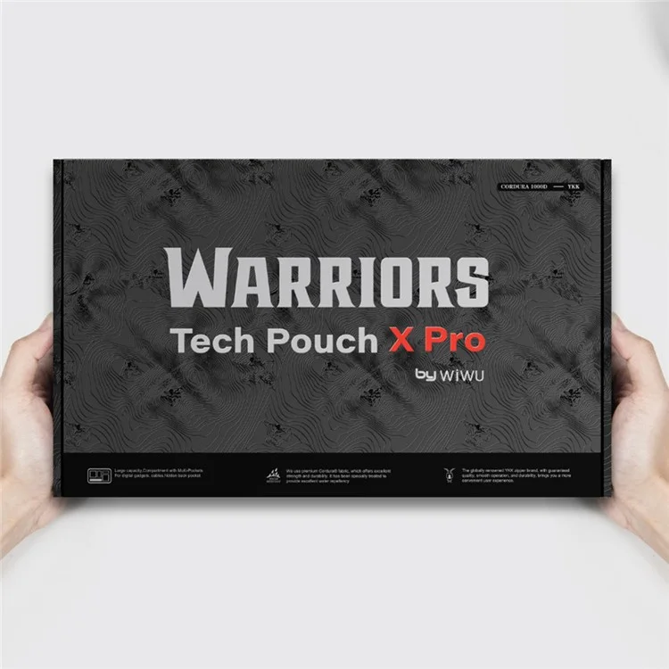 WIWU Warriors Tech Pouch X Pro Electronics Organizer Nylon Storage Bag for Data Cable, Charger