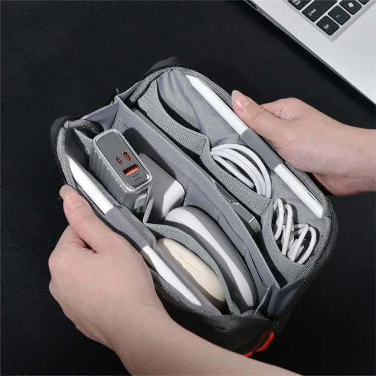 WIWU Warriors Digitaler Zubehör Aufbewahrungstasche 1000D Nylon Datenkabel Ladegerät Power Bank Tragetasche 