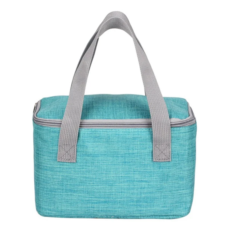 SANNE CB206 Children Insulated Lunch Box Tote Food Storage Pouch Picnic Handbag - Lake Blue
