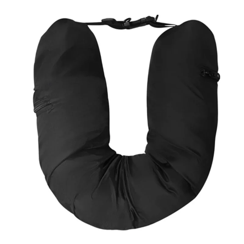 Fillable Travel Pillowcase Airplane Train Neck Support Clothes Filled Pillow Storage Bag