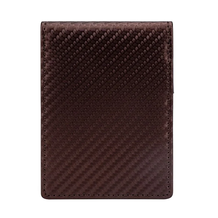 BAELLERRY K9310 Multiple Card Slots RFID Blocking PU Leather Men Wallet with Money Clip - Brown