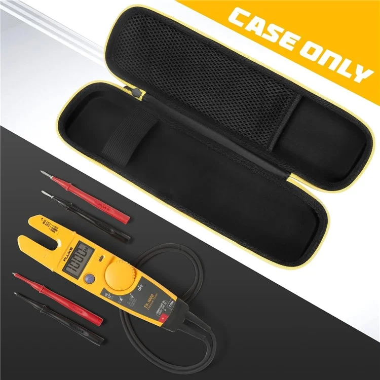 For Fluke T5-600 / T6-600 / T5-1000 / T6-1000 Multimeter Nylon+EVA Handbag Zipper Shockproof Carrying Case