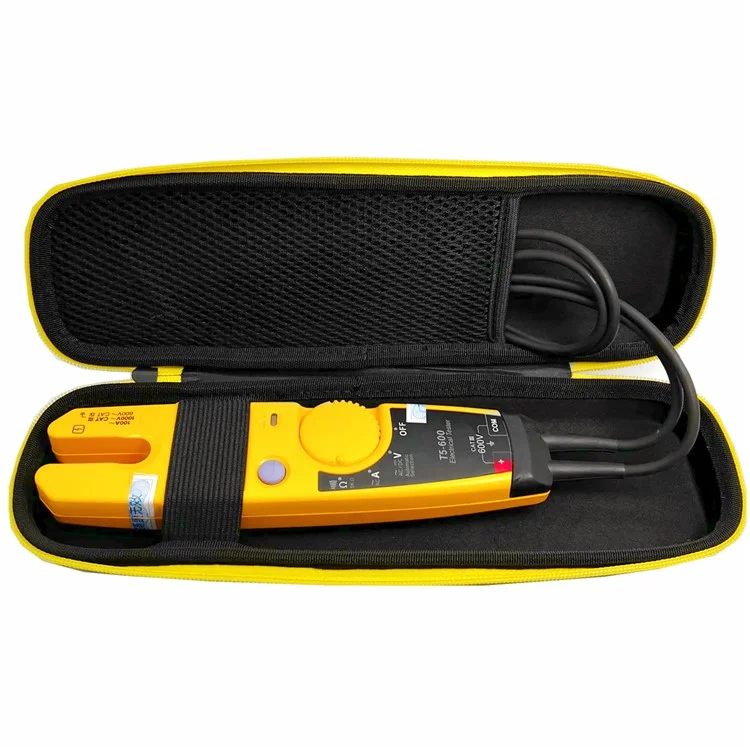 For Fluke T5-600 / T6-600 / T5-1000 / T6-1000 Multimeter Nylon+EVA Handbag Zipper Shockproof Carrying Case