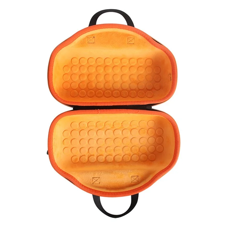 Para Bose Soundlink Max Oxford Cloth+ EVA Storage Case Bluetooth Speaker Carrying Bag with Shoulder Strap - Preto / Laranja