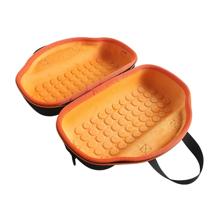 Para Bose Soundlink Max Oxford Cloth+ EVA Storage Case Bluetooth Speaker Carrying Bag with Shoulder Strap - Preto / Laranja
