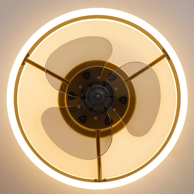 50cm 220V 6-Speed Nordic Ceiling Fan Light with Remote Control for Living Room / Bedroom / Dining Room - White
