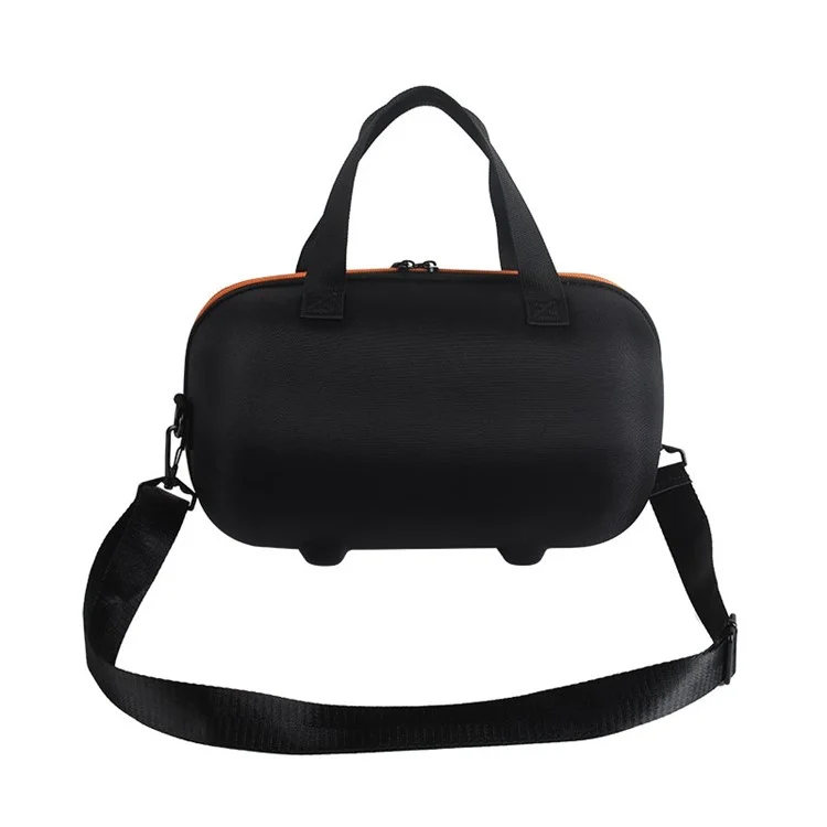 Para Harman Kardon Allure Essential Carrying Case Bluetooth Speaker Storage Bag with Shoulder Strap - Preto / Laranja