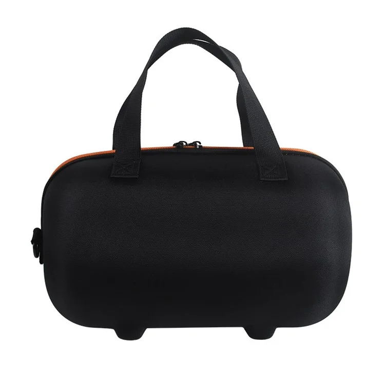 Para Harman Kardon Allure Essential Carrying Case Bluetooth Speaker Storage Bag with Shoulder Strap - Preto / Laranja