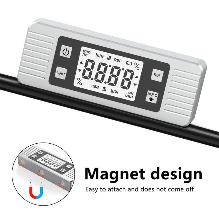 JD11 Digitale Wasserwaage Winkelmesser Magnetische Winkelschnappfeder Zimmerei Autoreparatur Neigungsmesser
