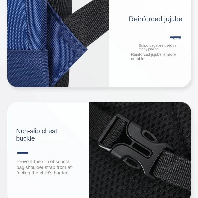 Waterproof Kids Backpack Astronaut Pattern Children School Bag for Boys, Size S - Sapphire