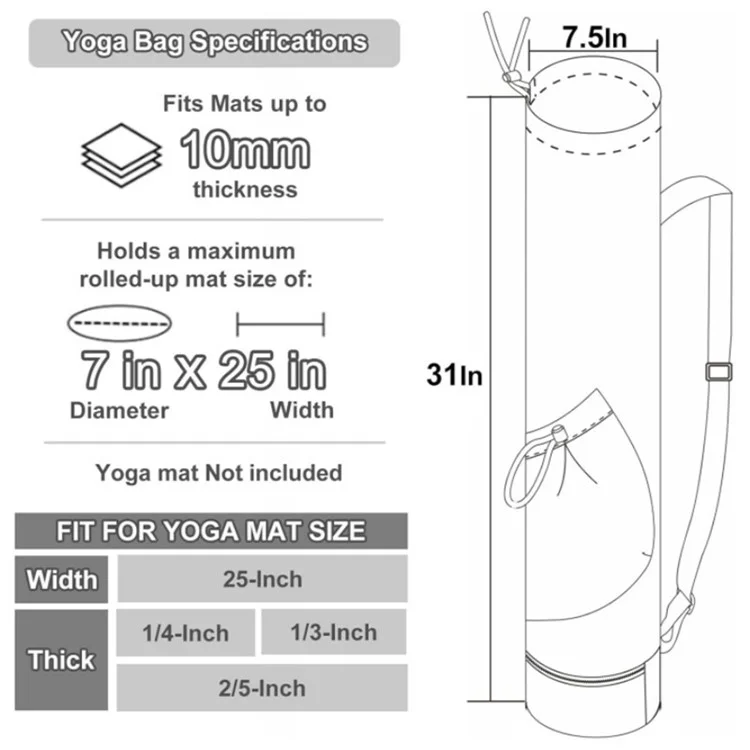 30L Large Capacity Portable Yoga Mat Storage Bag with Bottle Pocket and Wet Compartment - Green