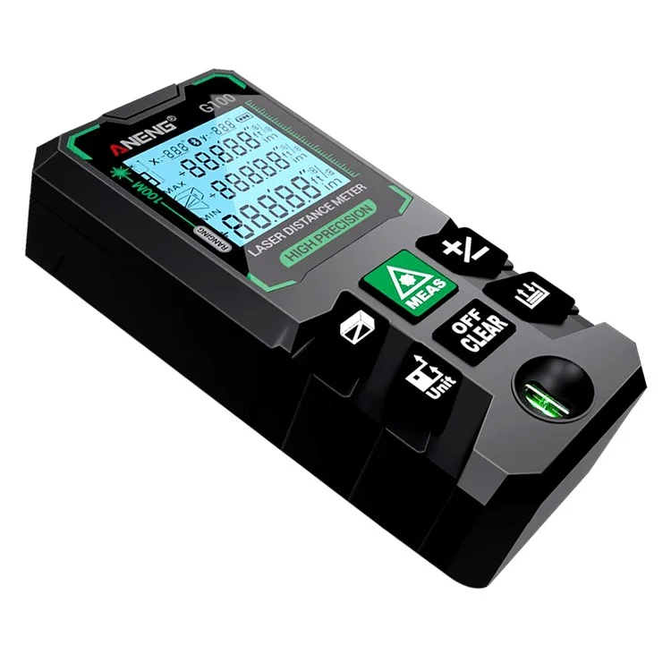 ANENG G100 Portable Handheld Laser Rangefinder 100m Measuremen Range Green Beam Laser Distance Measure Tool