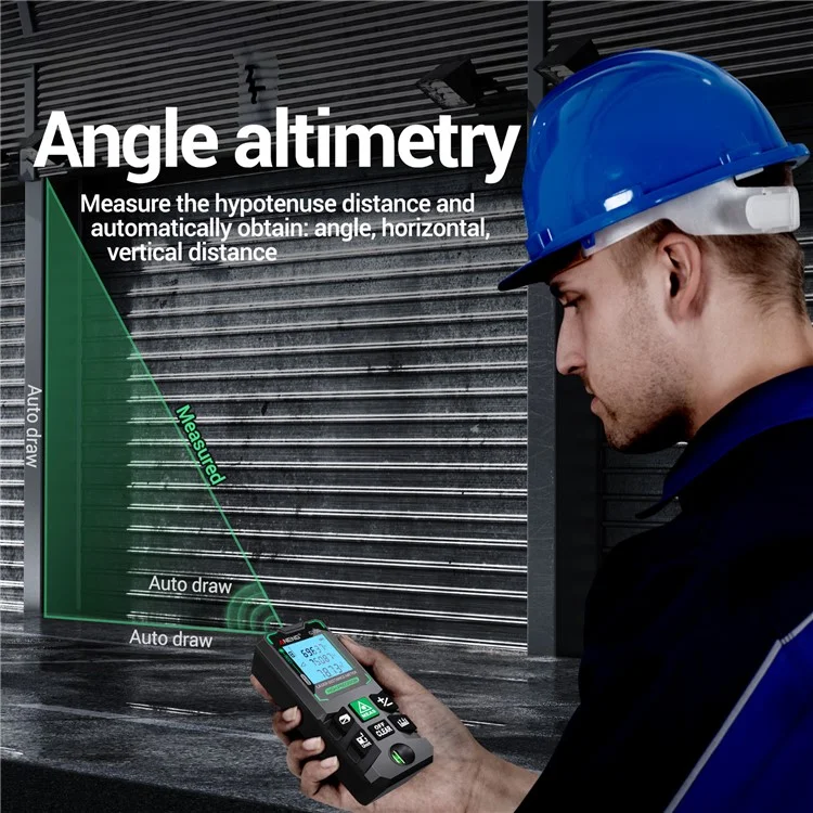 ANENG G100 Portable Handheld Laser Rangefinder 100m Measuremen Range Green Beam Laser Distance Measure Tool