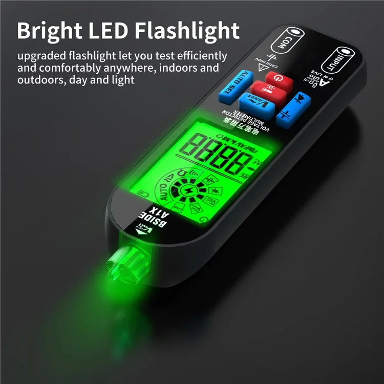 BSIDE A1X Handheld Digital Multimeter Electric Test Pen Professional Voltage Resistance Diode Tester