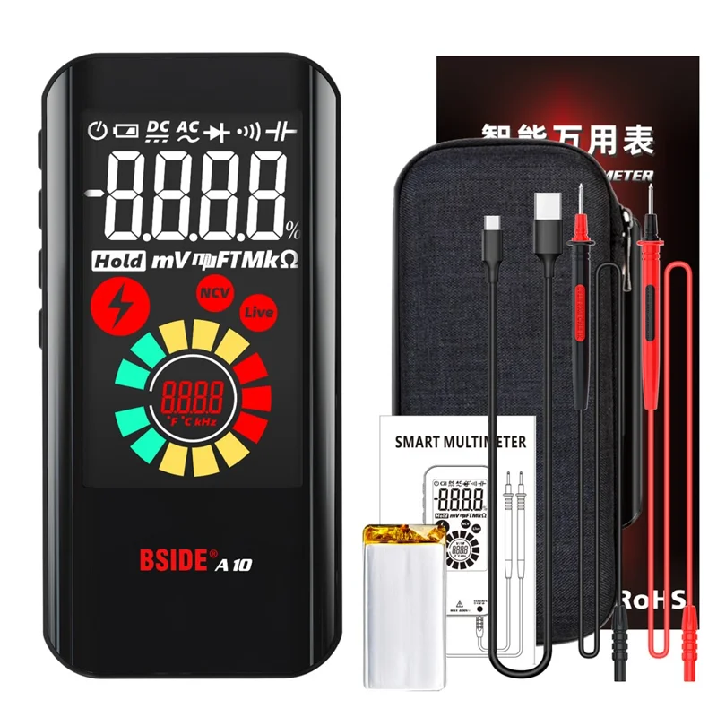 Bside A10 Digital Smart Multimeter NCV Voltmeter AC AC / Измерение Емкости Напряжения Постоянного Напряжения