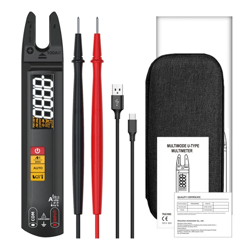 Bside U1 Digital Clamp Multimeter Auto Range DC AC Ammeter 6000 Считает Высокую Точность Тестера