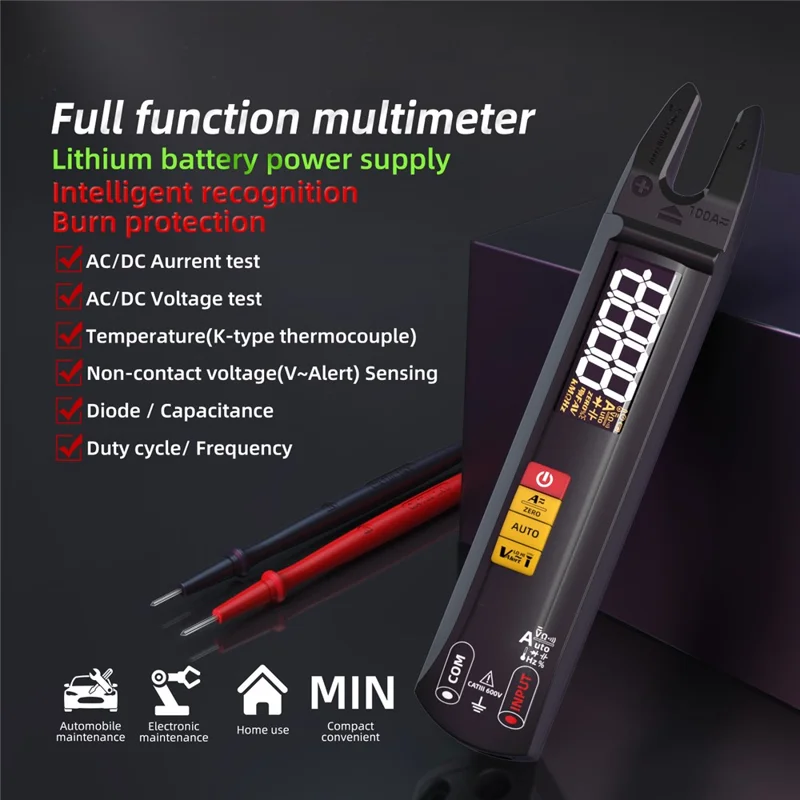 Bside U1 Digital Clamp Multimeter Auto Range DC AC Ammeter 6000 Считает Высокую Точность Тестера