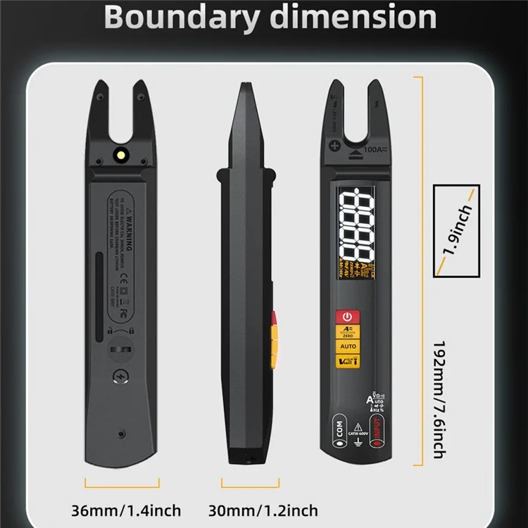 Bside U1 Digital Clamp Multimeter Auto Range DC AC Ammeter 6000 Считает Высокую Точность Тестера