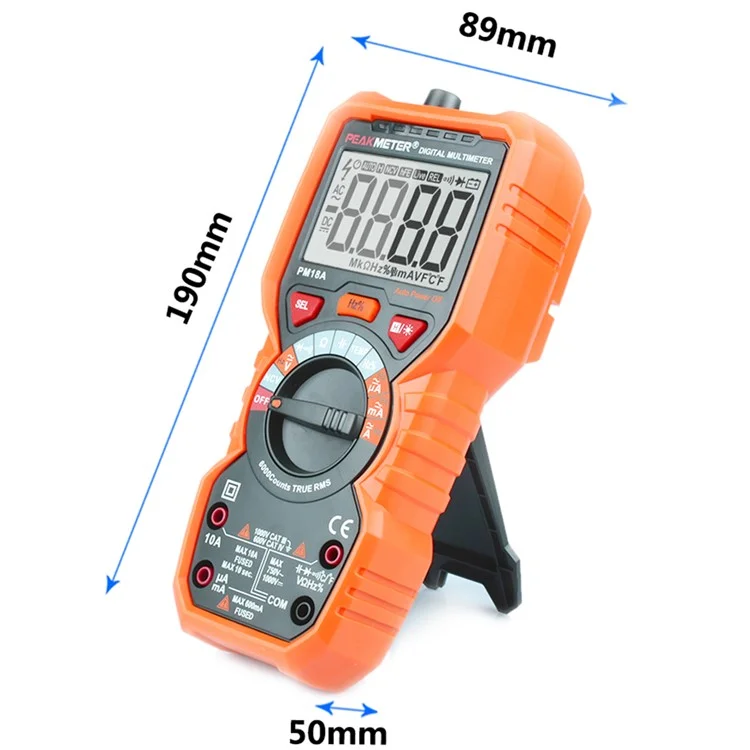 PEAKMETER PM18A Multimeter High-Precision Fully Automatic Digital Display Electrician Multimeter
