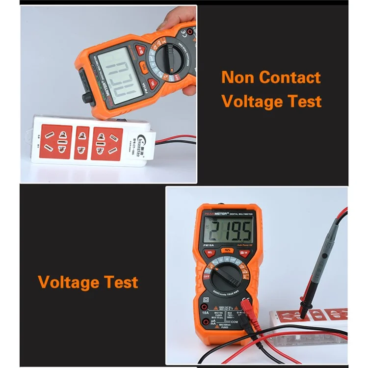 PEAKMETER PM18A Multimeter High-Precision Fully Automatic Digital Display Electrician Multimeter