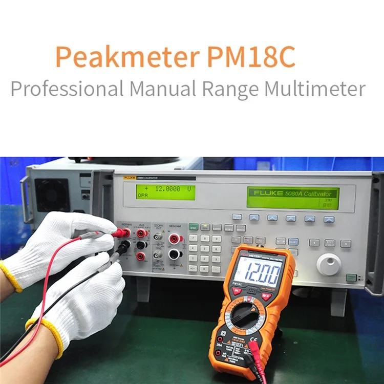PEAKMETER PM18C Multimeter High-Precision Digital Display Voltage Current Resistance Tester