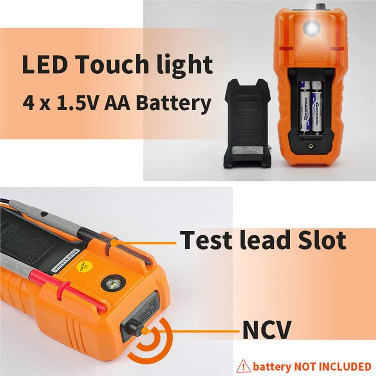 PEAKMETER PM18C Multimeter High-Precision Digital Display Voltage Current Resistance Tester