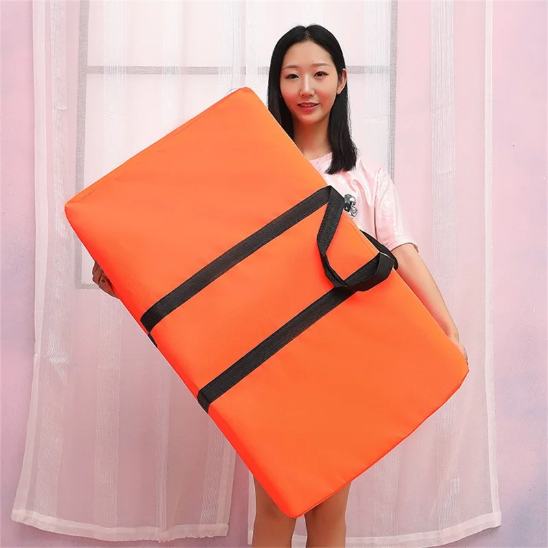 100L Oxford Cloth Moving Luggage Bag Large Capacity Moving Packing Storage Bag - Orange