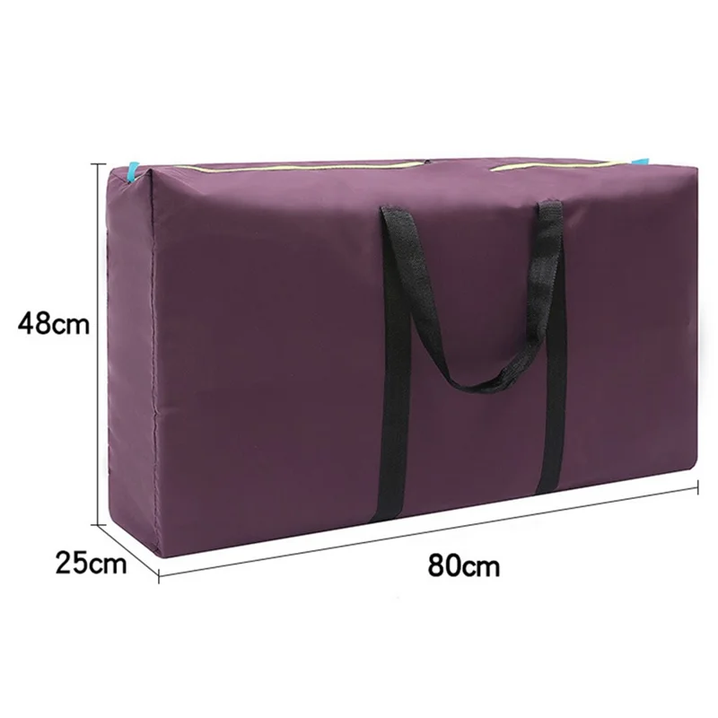 100L Oxford Cloth Moving Luggage Bag Large Capacity Moving Packing Storage Bag - Orange