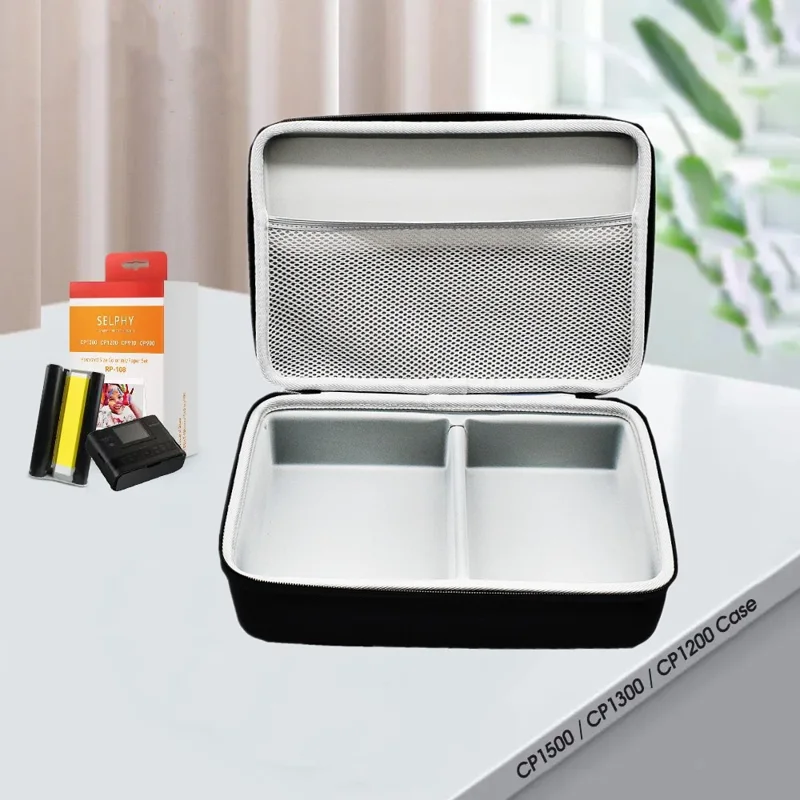 Storage Bag for Canon SELPHY CP1500 / CP1300 / CP1200 Photo Printer Nylon+EVA Hard Shell Carrying Case