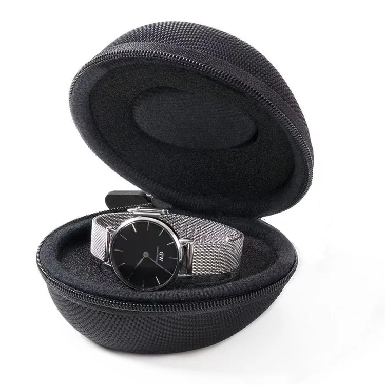 Nylon+EVA Watch Storage Bag Portable Travel Waterproof Shockproof Wrist Watch Carrying Case